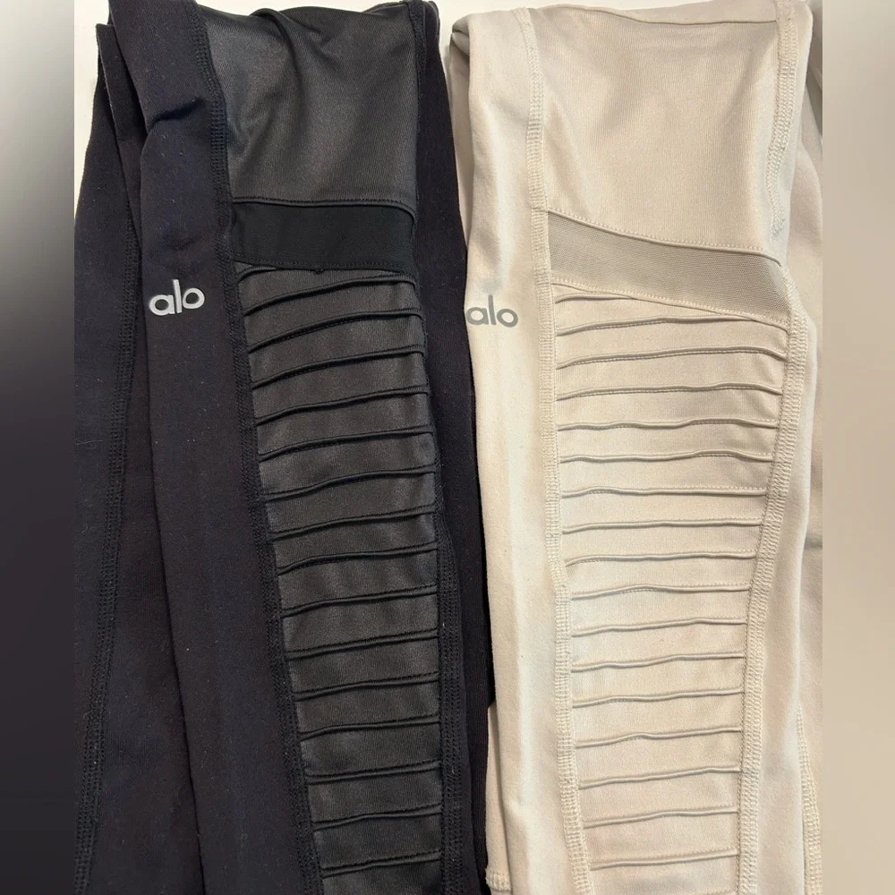 2 pair of Alo Yoga Size XS High Waist Moto Leggings